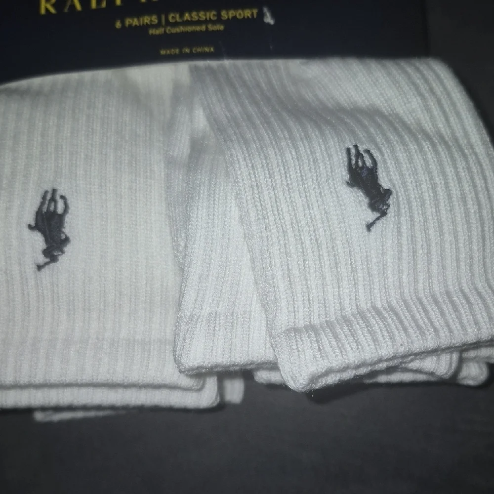 Polo by Ralph Lauren Classic White Athletic Socks